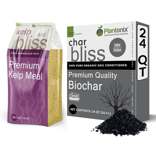 Char Bliss (24 Qts) + Kelp Bliss (10lbs) - Fertilizante Orgánico