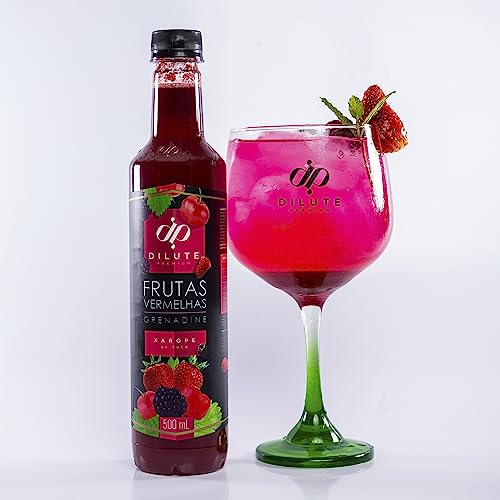 Xarope Dilute, Frutas Vermelhas, 500 Ml