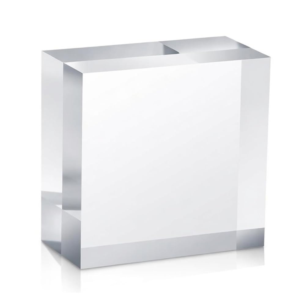 DFDPAXL High Transparency Acrylic Block, Polished Square Cube 100×120×10Mm-100×120×40Mm Suitable for Collectibles Exhibitions And DIY Craft,100×120×35mm
