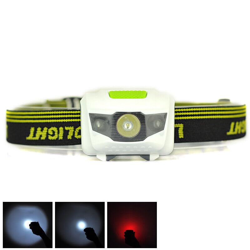 Image of Super Bright LED Headlamp Head Torch Red Flashlight Camping Headlight - Waterproof, Adjustable, 3 Modes