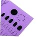 Mipcase Silicone Nail Art Stamping Mat Purple Workspace for Nail Polish Coloring Practice Easy Cleanup Storage Includes Ruler for Accurate Designs