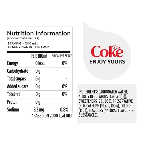 Coca-Cola Diet Coke, 330ml Can - Image 3