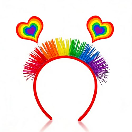 yfstyle Rainbow Pride Headband Vibrant LGBTQ+ Celebration Accessory for Pride Parades Festivals & Everyday Supportive 1Pcs