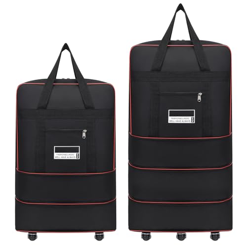 Wheeled Duffle Bag 32x19x11in Expandable Foldable 360° Rotating Rolling Duffle Bag Carry on Duffle Bag with Wheels and Handle for Camping,Travel, Business Trip, Large, Expandable Luggage4
