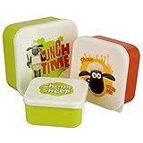 3 x Pinguin Lunchboxen Shaun The Sheep Lunchboxen-Set 3 Stück