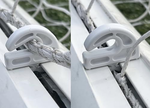 Soccer Goal Open Style Net Hooks, for Aluminium Soccer Goals with 8mm Or 12mm Channel Gap, Twist Fit Goal Fixings, Pack of 30