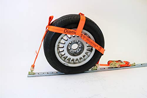 4 Pack Orange Diamond Weave Fully Adjustable Tire Bonnet with Double E Track Swivel for UTV and ATV