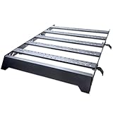 66' x 48' Rooftop Black Low Profile Window Frames Steel Roof Rack Cargo Basket...