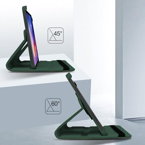 Image of TGK 360 Rotatable Smart Flip Cover for Xiaomi Redmi Pad 2 11 inch Tablet Case (Dark Green)