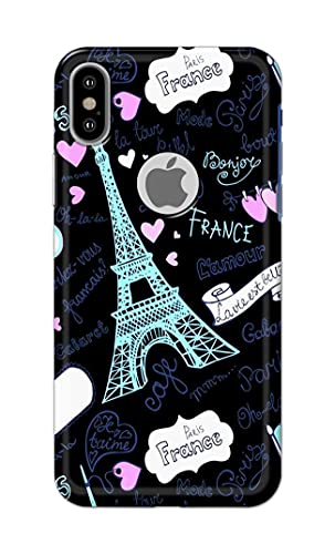 Image of Generic PRINTFIDAA Lovers Famous Place Eiffel Tower in Paris Printed Designer Hard Back Case Cover for Apple iPhone X Logo /iPhone 10 / iPhone Ten /iPhone Xs Logo -(SS) MVN1003