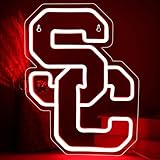 University Neon Signs,College Neon LED Sign,University Football Team Logo Neon,City Name Signs for Man Cave,Room,Dorm Decor for College Students,Signs for Men,Size 13.77 * 10.23in(XD114)