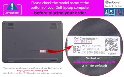 Housse Rigide Dell Chromebook CC11260 Violette Mode Tablette mCover - 4