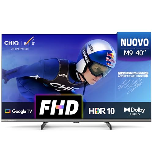 CHiQ TV 40 Pollici (100cm) L40M9G, Smart Televisore, FHD, Google