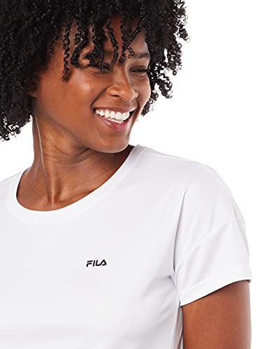 Fila Camiseta Basic Sports, Feminino, Branco/Preto, M
