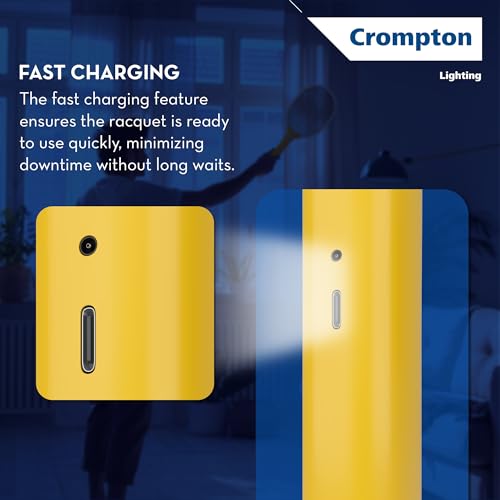 Image of Crompton Anti-Mosquito Racquet-ZAPPY-Duo | Mosquito Bat | Mosquito Killer | Rechargeable Mosquito Racket | Long Lasting Battery | 6 Months Warranty