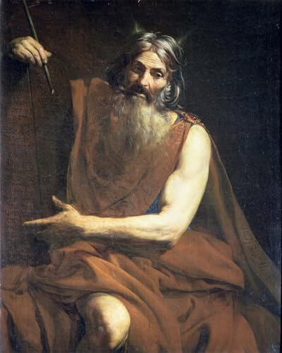 Tableau impressions d'art mural Moses Valentin De Boulogne poster vintage décoration chambre 60x90