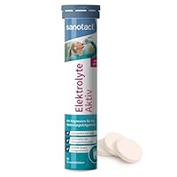 sanotact Elektrolyte Aktiv - 20 Brausetabletten Elektrolyt Mit Magnesium, Natrium, Kalium Kalorienfrei, zuckerfrei, vegan Limetten-Grapefruit-Geschmack