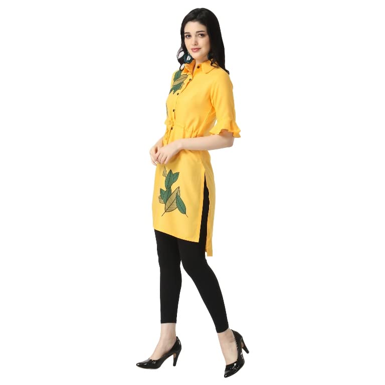 Image of OM SAI LATEST CREATION Designer Slub Cotton Fully Stitched Anarklai Kurti for Women & Girls on Jeans Palazzo or Skirt (Plus Size Upto 2XL)-(Grey)