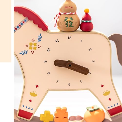 Charming Wooden Rocking Horse Ornament with Magnetic Fortune Elements – Unique Tabletop Decor for Home and Office, Perfect Gift for Any Occasion - Image 5