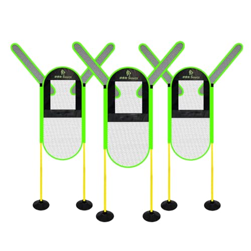 Kunovo Defender Dummy for Basketball Trainer Set of 3, 5.6ft - 7.5ft Height Shooting Training, Detachable Arms Defender Mannequin for Volleyball Soccer, 58741