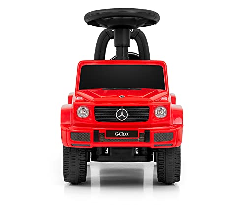 Milly Mally Mercedes G350D S Rutscher Auto für Kinder ab 1 Jahr interaktives Rutschauto mit Hupe und Motorgeräuschen Rot – Bild 4