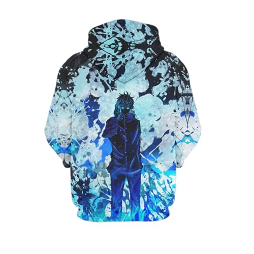 Hadwao Unisex Anime Hoodie 3D Printing Long Sleeve Hoodies Pullover Sweatshirt For Men Women Medium Blue thumb #1