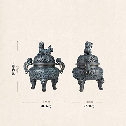 Incenseburnerschinesestyleretroincenseburnercopperthreeleggedincenseburnerincensesticksandalwoodaromatherapyincenseburnerornamentsincenseholdersbackflow Urban Country Home Decor Incense burners chinese style retro incense burner copper three legged incense burner incense stick sandalwood aromatherapy incense burner ornaments incense holders backflow urban country home decor