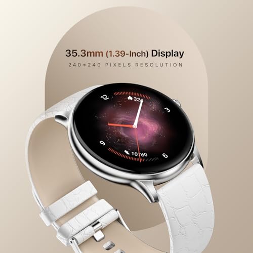 Image of Fire‑Boltt Phoenix Classic Round Smart Watch 1.39″ HD Display with Bluetooth Calling,AI Voice Assistant,SpO2 & Heart Rate Monitor, 120+ Sports Modes,IP67 Waterproof Smart Watch for Men & Women - White