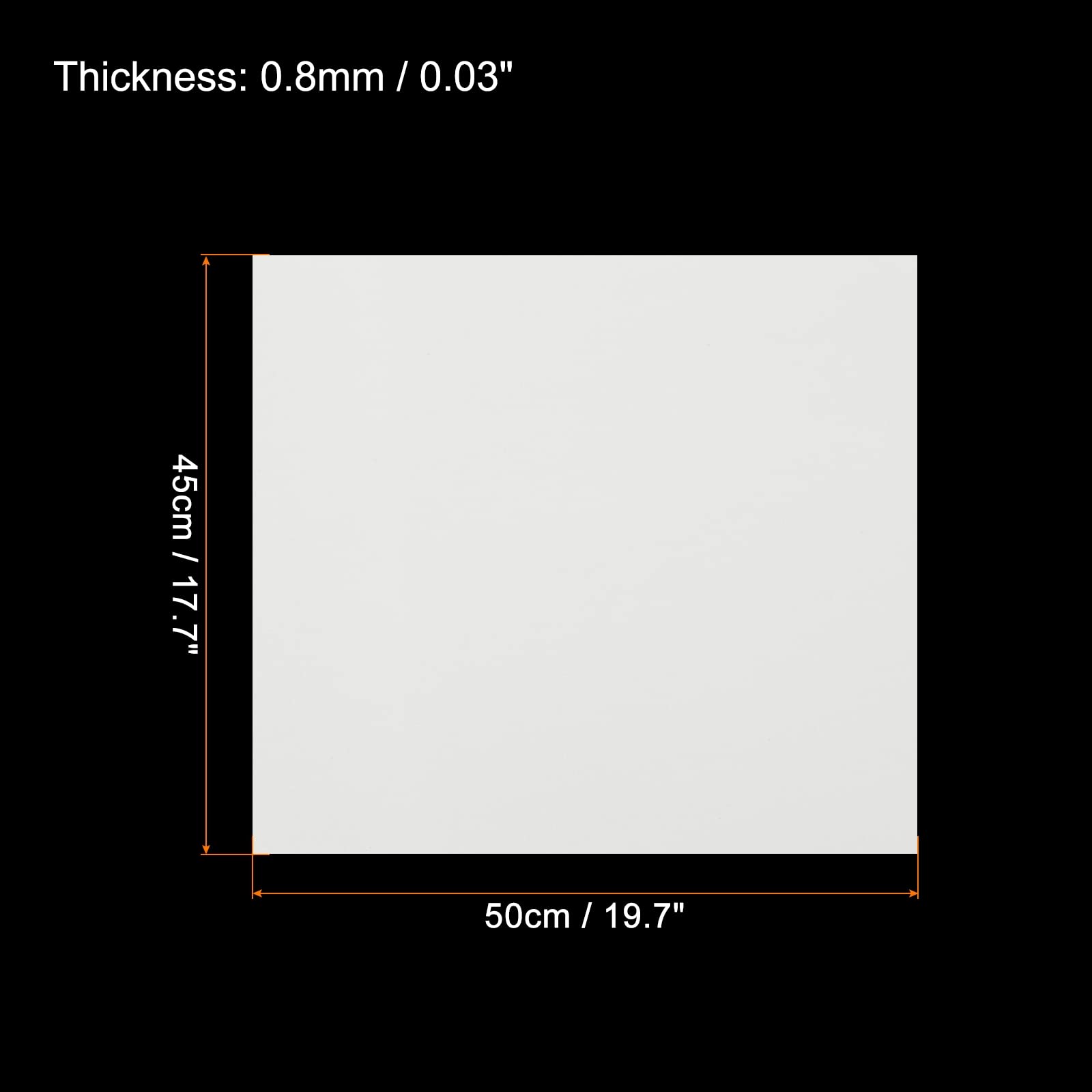 MECCANIXITY Hojas de espuma EVA blancas de 19.7 x 17.7 pulgadas, 0.8 mm de grosor, hojas de espuma para disfraces, proyectos de arte y manualidades, paquete de 5