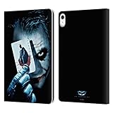 Head Case Designs Officially Licensed The Dark Knight Joker Card Key Art Leather Wallet Case Compatible with Apple iPad 10.9 2022/2025