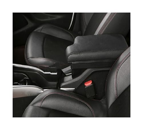 Boîte d'accoudoir de véhicule pour Peugeot 2008 2012-2019 console centrale noire