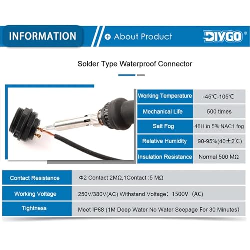 Conector SP16 de 7 pines para cable de iluminacion exterior y nautica 6