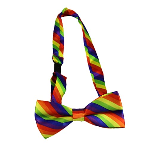 FRCOLOR 3Pcs Rainbow Suspenders Colorful Braces for Parties Comfortable Durable Design for Festivals Themed Events Secure Pants Hold with Great Clamps