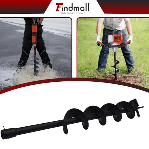 findmall Earth Auger Drill Bits 4" 6" 8" 10" 12" for Gaseous Fluid Powered Post Fence Hole Digger by findmall - Image 7