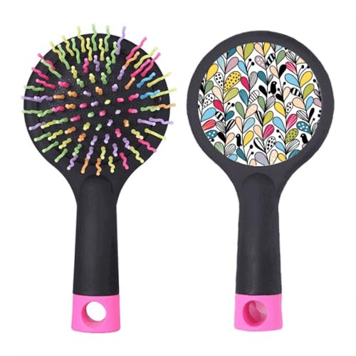 Brosse à cheveux démêlante à coussin d'air avec motif dessin de cœur