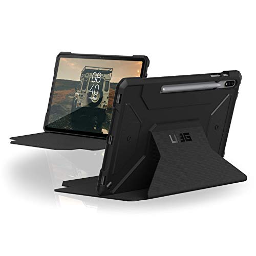 Urban Armor Gear Metropolis Funda para Samsung Galaxy Tab S7 (LTE + Wi Fi) (11'') Cubierta estándar Militar [S Pen Compatible, Despertar/Dormir, Resistente a Las caídas, función de pie] Negro