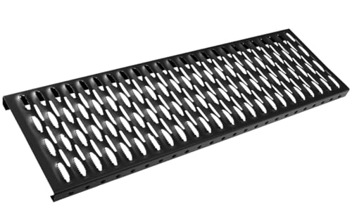 Laufrost 40-150cm Dachtritt Steigtritt Kaminpodest Laufrost verschieden Größe verfügbar Farbe Schwarz (0,8M)