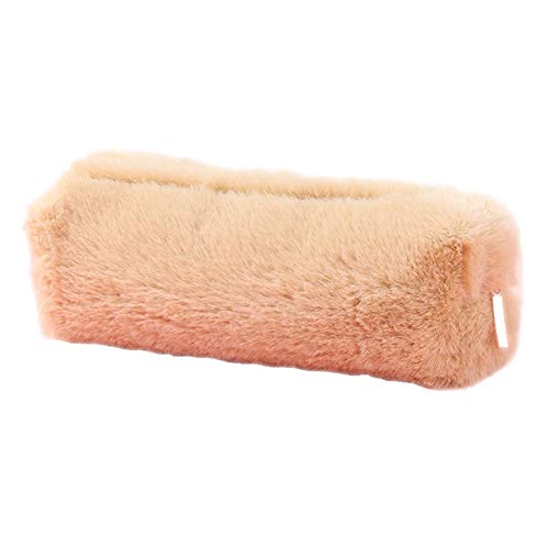 Preisvergleich Produktbild Tmacok Niedliches Cartoon-Federmäppchen, Plüsch, für Kosmetik, Schreibwaren, Aufbewahrungsbox für Kinder, 23 x 11 x 8 cm 3 * 11 * 8cm khaki