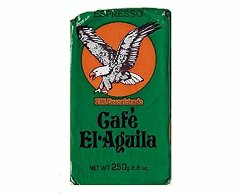 Café El Aguila Descafeinado Espresso 8.82 oz Café Molido Estilo Cubano disponible en Yaxa Peru