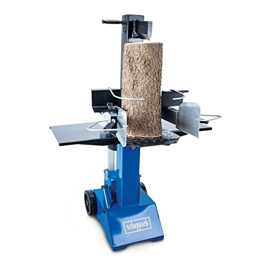 Scheppach Holzspalter HL810 | 400V Anschluss - 3500W Leistung | Hydraulikspalter stehend | Spaltgutlänge 550mm | Spaltdurchmesser 300mm | 8 Tonnen Spaltkraft | Brennholzspalter mit Vario Spalt System