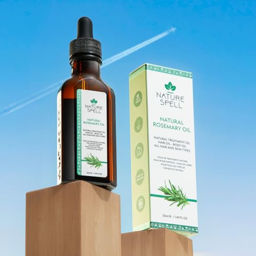Nature Spell Rosemary Oil for Hair Growth Pre-Diluted Scalp Oil, Stimulates Growth, Strengthens Dry and Damaged Strands - Image 2