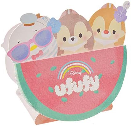 Amazon ディズニーストア 公式 Disney Ufufy ウフフィ メモ帳 スタンド式 ドナルド チップ デール フルーツ サマー メモ帳 文房具 オフィス用品