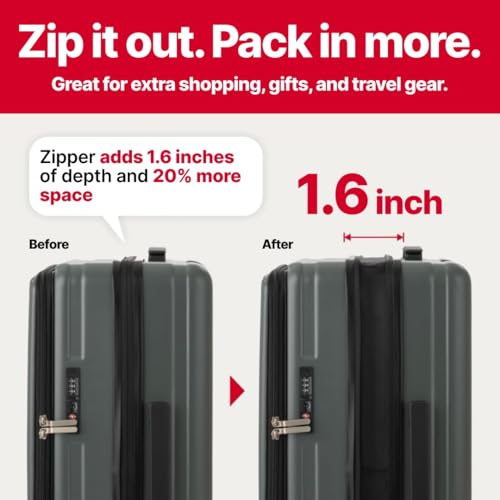 LEGEND WALKER LW 5524 Hardshell Expansion Front-openning, USB port,Cup-holder Spinner Luggage4