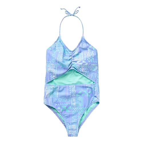 O'NEILL Girls Winona Tile Cinched Swim Complete, Periwinkle, 5