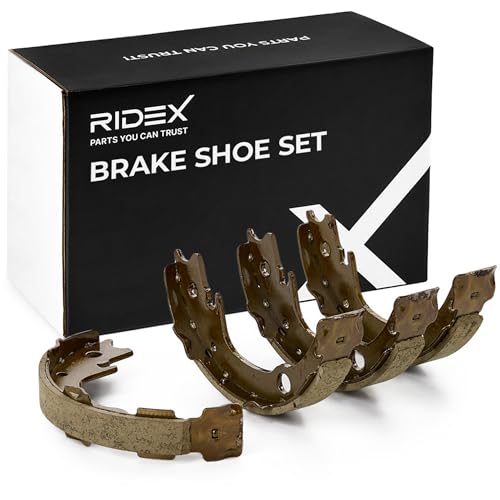 RIDEX 70B0075 Juego de zapatas de frenos Trasero sin palanca freno de mano compatible con TOYOTA AVENSIS Ranchera familiar T25