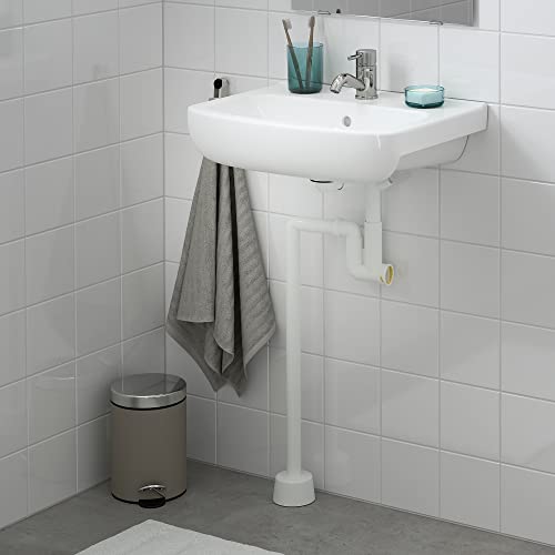 Lavabo simple BJÖRKÅN 54 x 40 cm vasque rectangulaire encastrable blanche - 3