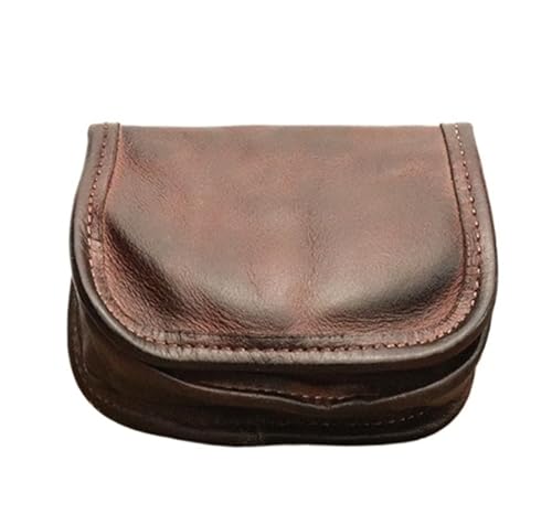 Wallet Retro Small Card Holder Small Driver's License Coin Purse Simple Bag(Brown)