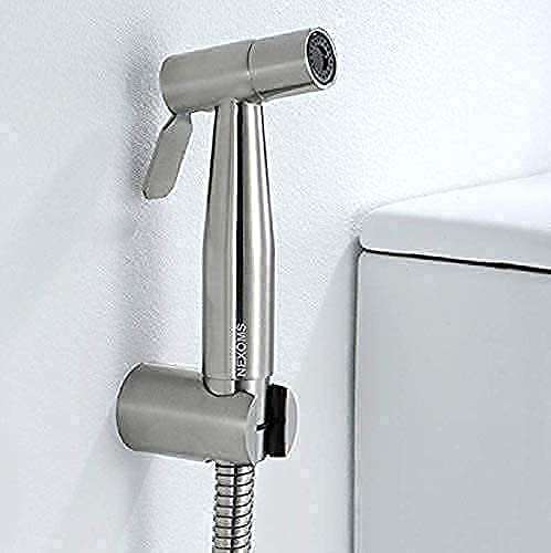 NEXOMS SSBS01 304 Grade Stainless Steel Heavy Duty Health Faucet with 1.2m Ultra Flexible Hose and Wall Hook (Silver) (B08ZSY7GMY) Amazon Price History, Amazon Price Tracker