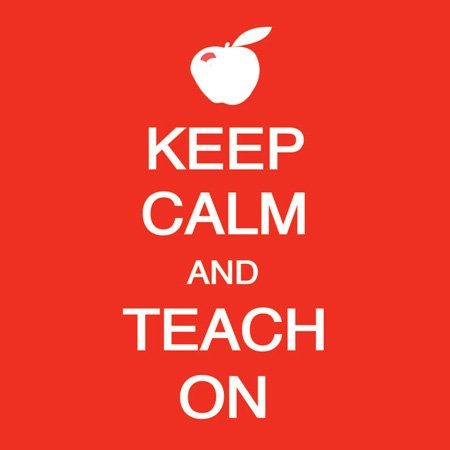 Cache prise Keep Calm and Teach On original pour embellir un bureau de professeur