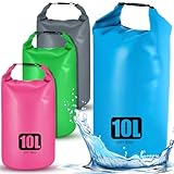 Shappy 4 Pcs Waterproof Dry Bag Floating Waterproof Dry Bag Backpack Durable Lightweight PVC Marine Dry Bags for Travel Kayaking Rafting Boating Swimming Camping Hiking Fishing(10 L)